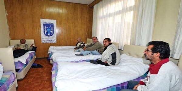 Başkentteki evsizlere sıcak yuva imkanı