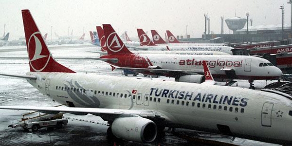 THY, 57 uçak seferini iptal etti