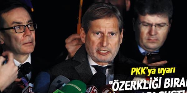 AB'den PKK'ya uyar: zerklii brak silahlar sustur