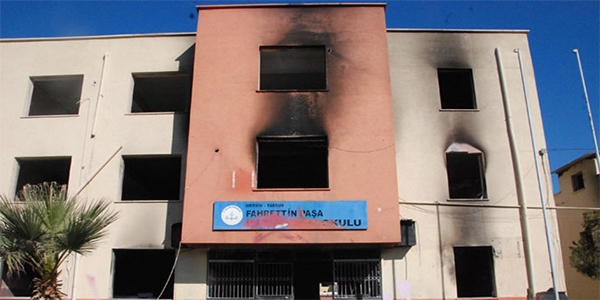 Tarsus'ta PKK'lıların yaktığı okula 1 milyon TL harcanacak