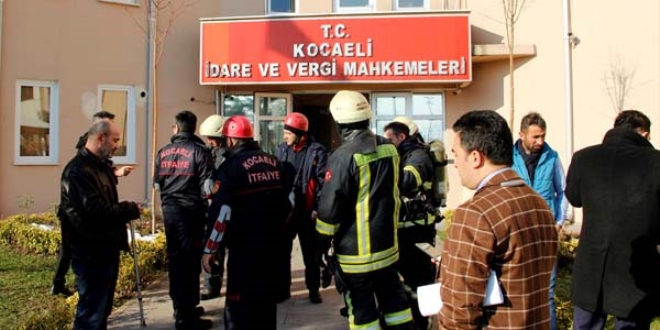 Kocaeli'de adliyede kimyasal madde paniği