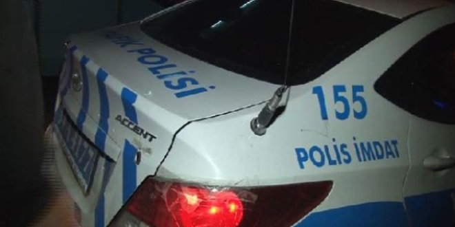 TEM otoyolu'nda polis aracna silahl saldr