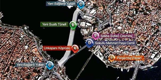 Haliç'e tüp geçit geliyor