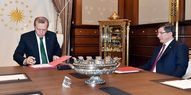 Cumhurbaşkanı Erdoğan, Başbakan Davutoğlu'nu kabul etti