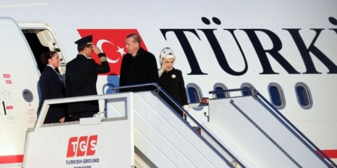 Cumhurbaşkanı Erdoğan, Şili'ye gitti