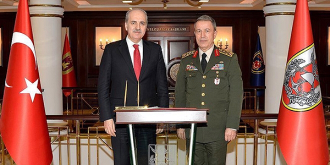 Kurtulmuş'tan Genelkurmay Başkanı Akar'a ziyaret