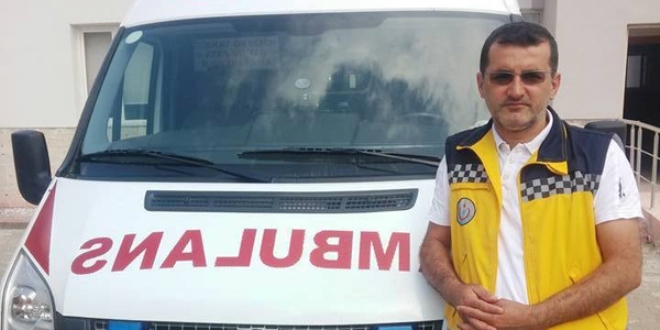 Kazada ölen ambulans şoförü toprağa verildi