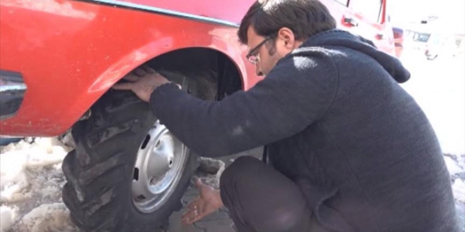 Karl� yollara 'pat pat' lasti�iyle ��z�m buldu