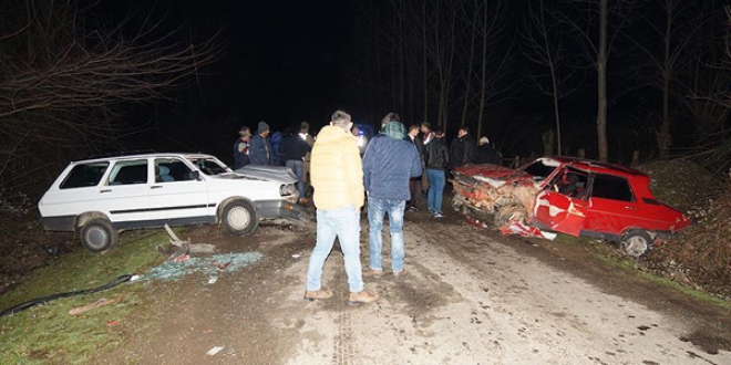 Samsun'da düğün konvoyunda kaza: 7 yaralı
