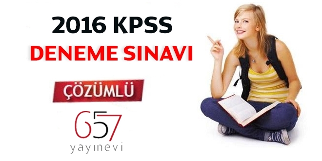 2016 KPSS deneme snav