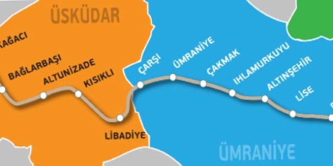 İşte sürücüsüz metronun güzergahı