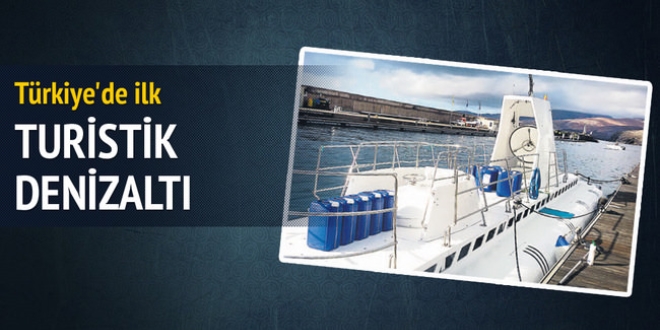 İlk turistik denizaltı Antalya'da
