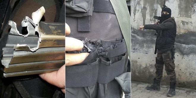 Yedek şarjörü hayatını kurtardı