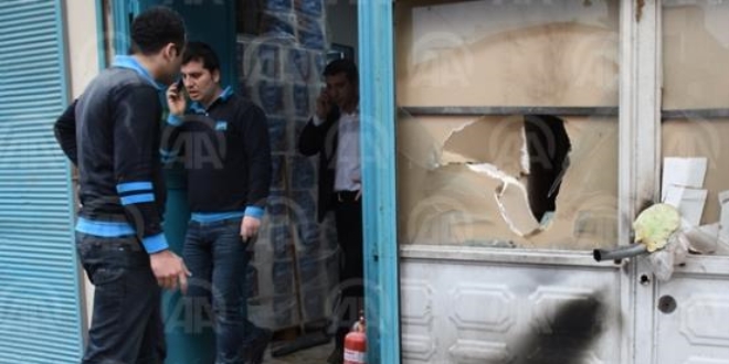 Nusaybin'de markete molotofkokteyli saldırı