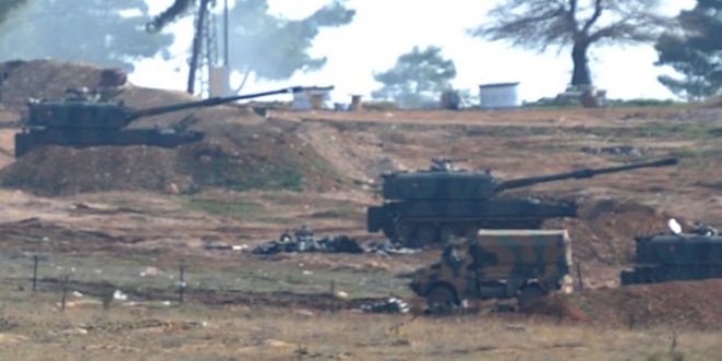 YPG bölgesinden ateş açıldı, obüsler karşılık verdi