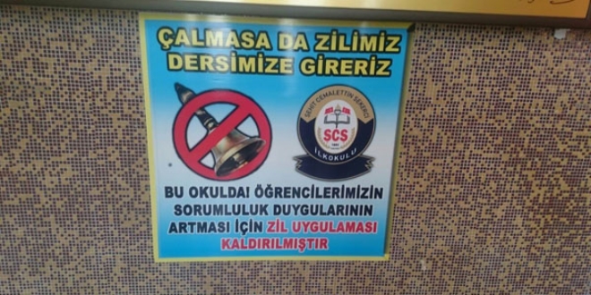 Bu okul'da artık zil kullanılmıyor