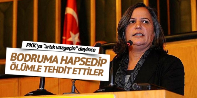 Kışanak'ı bodruma hapsedip ölümle tehdit ettiler