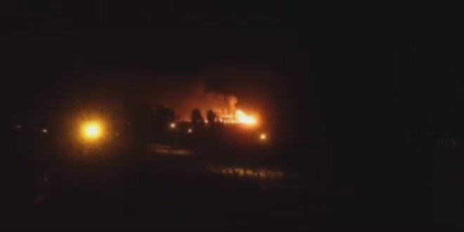 PKK'lılar okulu ateşe verdi/Video