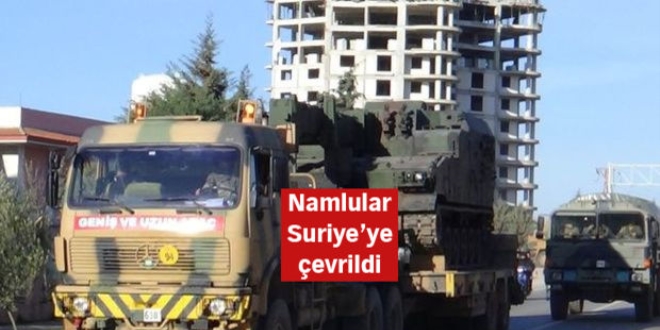 Suriye sınırındaki Kilis'e tank sevk edildi
