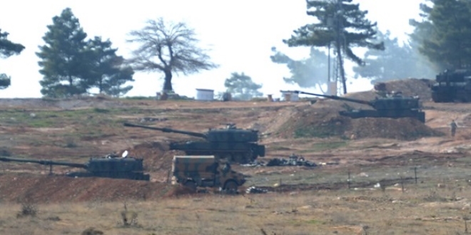 YPG'ye top atışları yeniden başladı