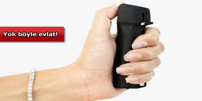 Tartıştığı annesine biber gazı sıktı