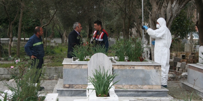 Şehit mezarlarının tahrip edilmesiyle ilgili 1 kişi gözaltında