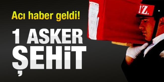 Sur'da 1 asker ehit oldu