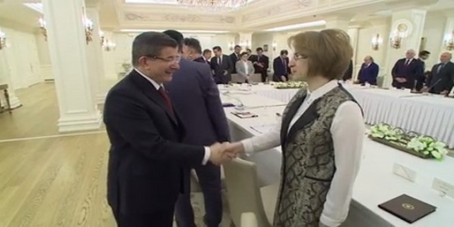 Davutoğlu: Cerattepe heyetini Çankaya Köşkü'nde kabul etti