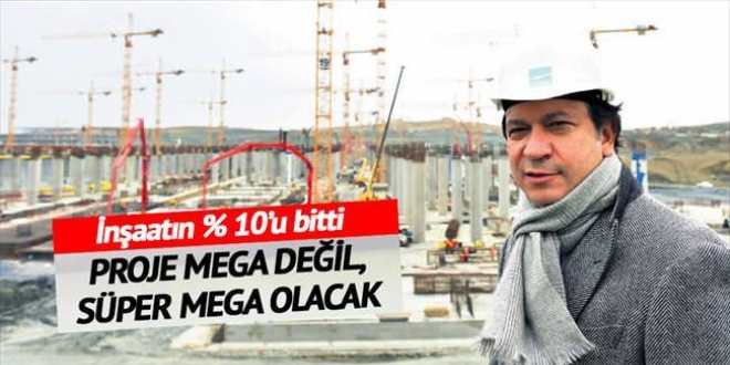 Yeni havaliman�n�n %10'u bitti