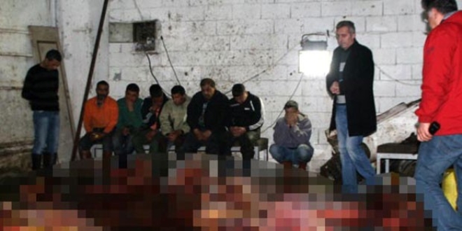 At kasaplarına operasyon: 8 gözaltı