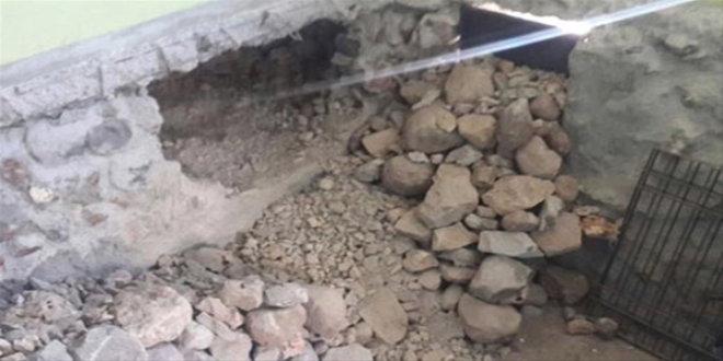 El yap�m� patlay�c�n�n g�venlik g��lerince imhas� g�r�nt�lendi