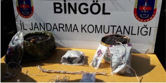 Bingl'de PKK'ya ait depo ele geirildi