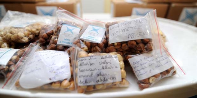 Terörle mücadele eden güvenlik güçlerine fındık desteği