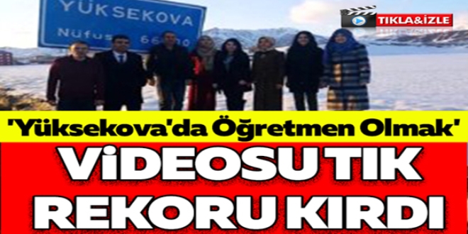 Yüksekova'daki öğretmenlerden duygu dolu video