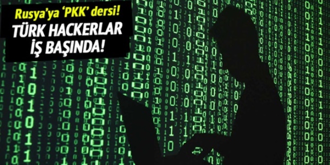 Türk hackerlardan Rusya'ya 'PKK' dersi
