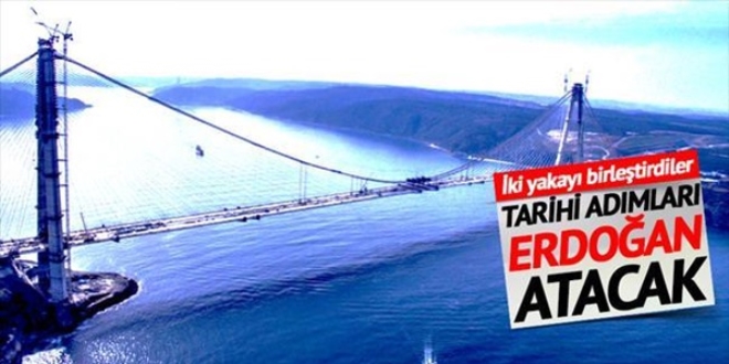 Üçüncü köprünün iki yakası birleşti