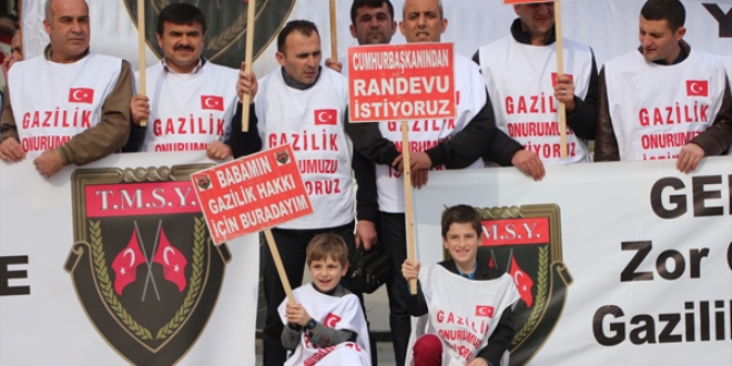 Terörle mücadelede yaralananların 'gazilik unvanı' talebi
