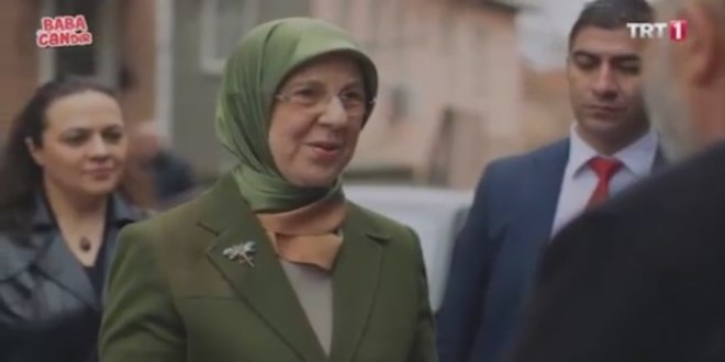 Aile Bakanı dizide rol aldı