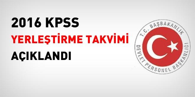 KPSS Yerleştirme Takvimi belli oldu