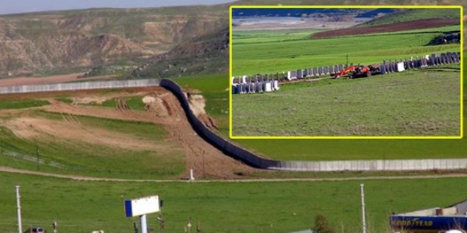 Suriye sınır hattına beton duvar