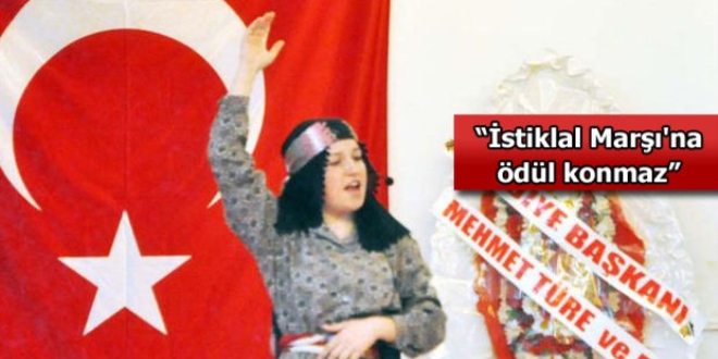 İstiklal Marşı okuma yarışında ödülü kabul etmedi