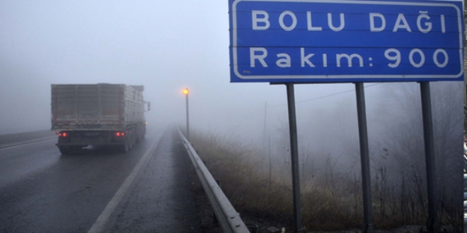 Bolu Dağı'nda yoğun sis etkili