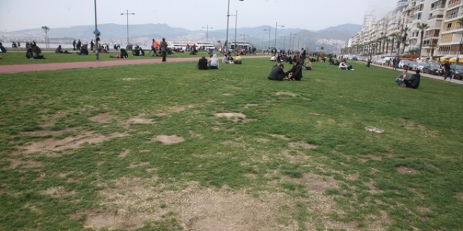 Kordona çim dayanmıyor