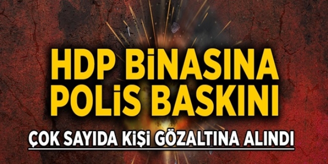 HDP Manisa İl binasında arama: 10 gözaltı