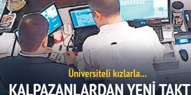Üniversiteli kızlarla sahte para sürdüler