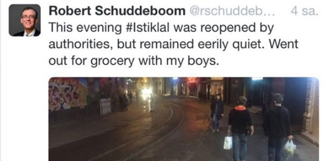 Hollanda bakonsolosundan 'stiklal'de geziyorum' tweeti