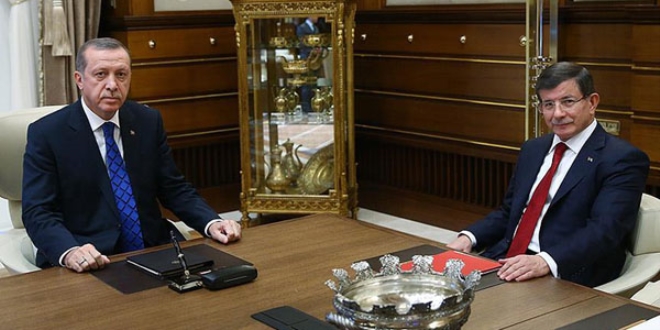 Cumhurbaşkanı Erdoğan, Başbakan Davutoğlu'nu kabul etti