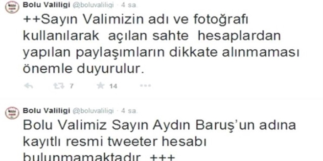 Bir sosyal medya yalanı da bu kez Bolu'da