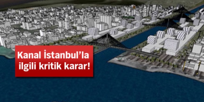 Kanal �stanbul'a 'su yolu' tan�m� geldi