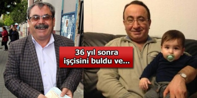 Aydın'da işveren 36 yıl sonra işçisini buldu, ücretini ödedi